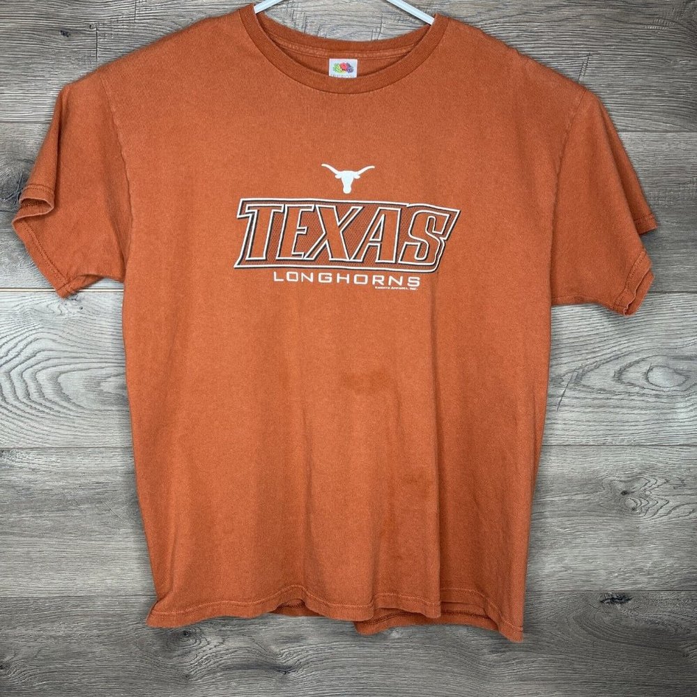 Texas Longhorns Knights Apparel Men’s XL T-Shirt Short Sleeve Orange - Picture 2 of 11